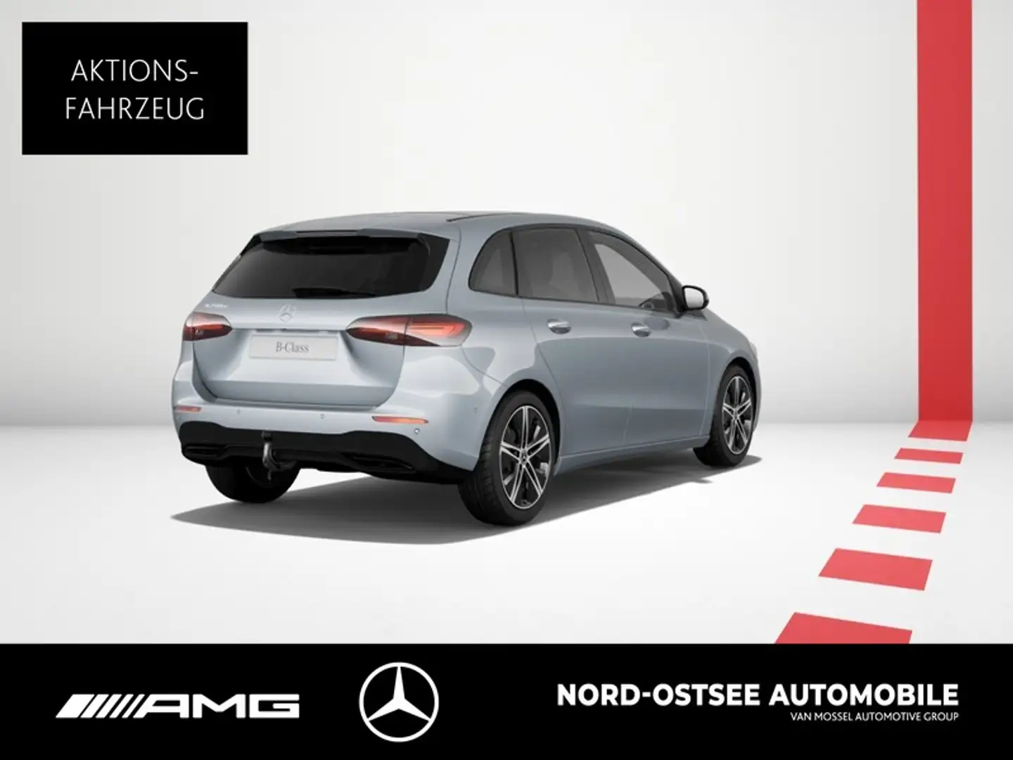 Mercedes-Benz B 200 d PROGRESSIVE PANO NIGHT AHK DISTRON SOUND Silber - 2