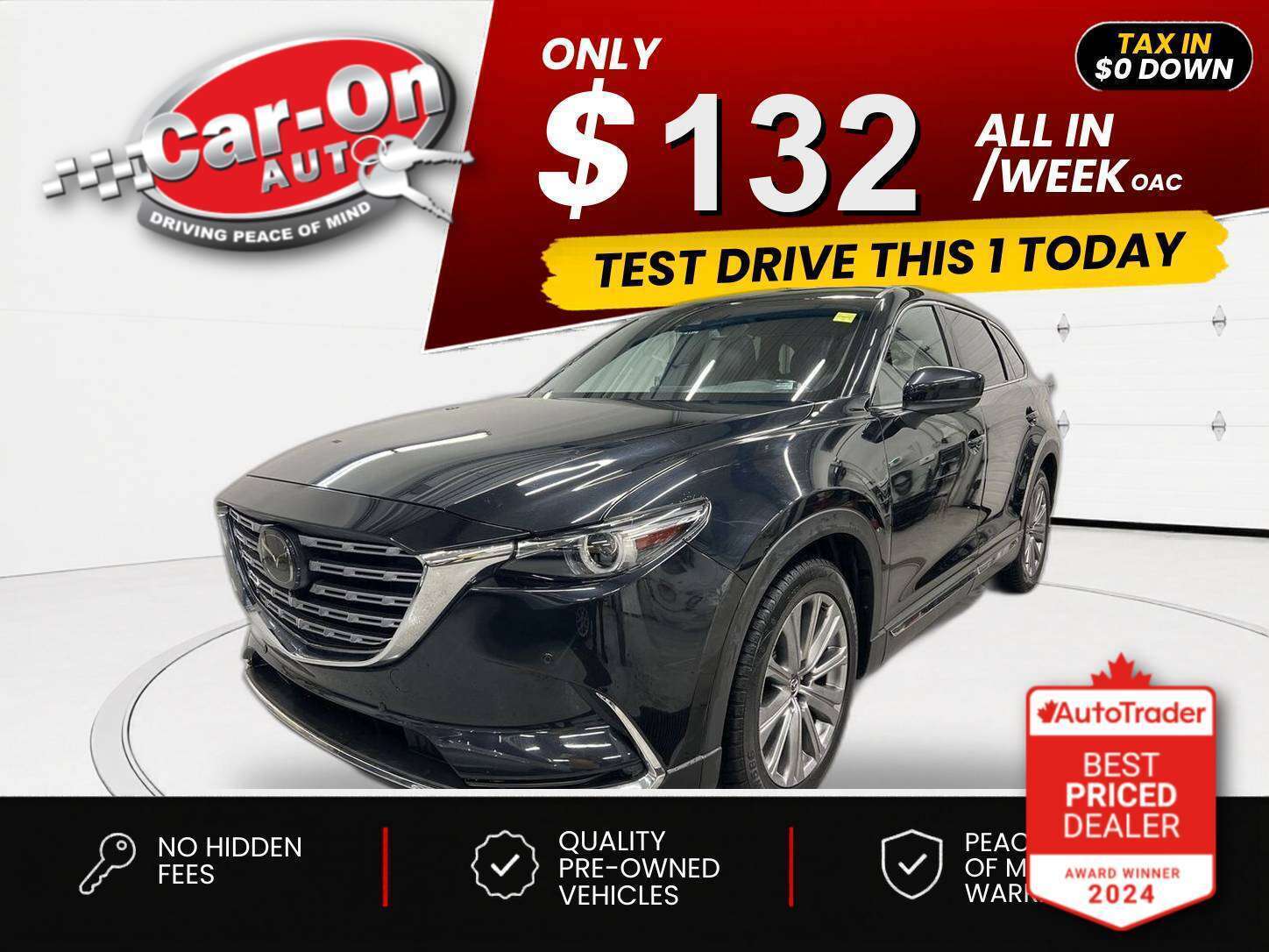 Black 2022 Mazda CX-9 SUV / Crossover All-Wheel Drive Automatic