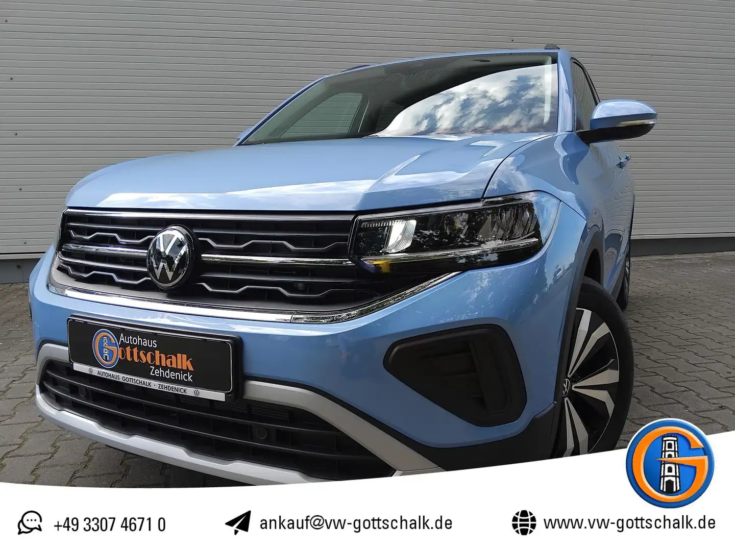 Volkswagen T-Cross 1.0 TSI 115 PS Life DSG AHK RFK Blau - 1