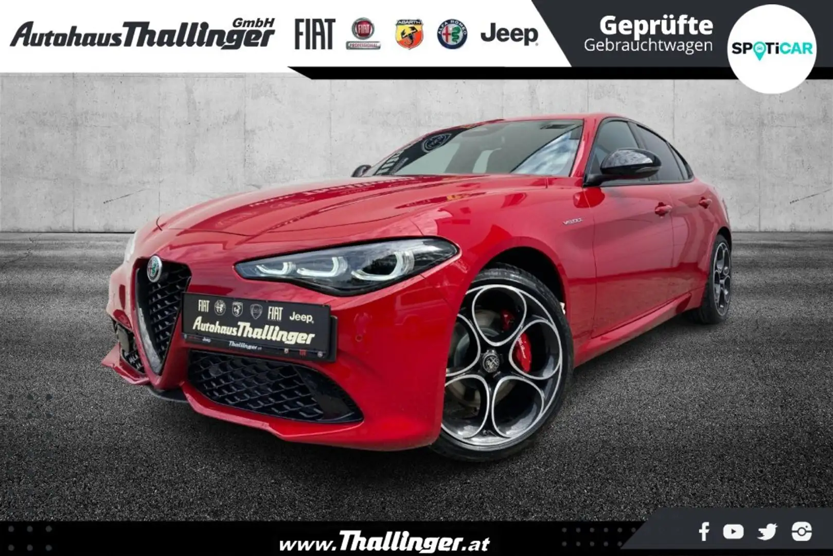 Alfa Romeo Giulia VELOCE 210 AUTOMATIK ALLRAD Rot - 1