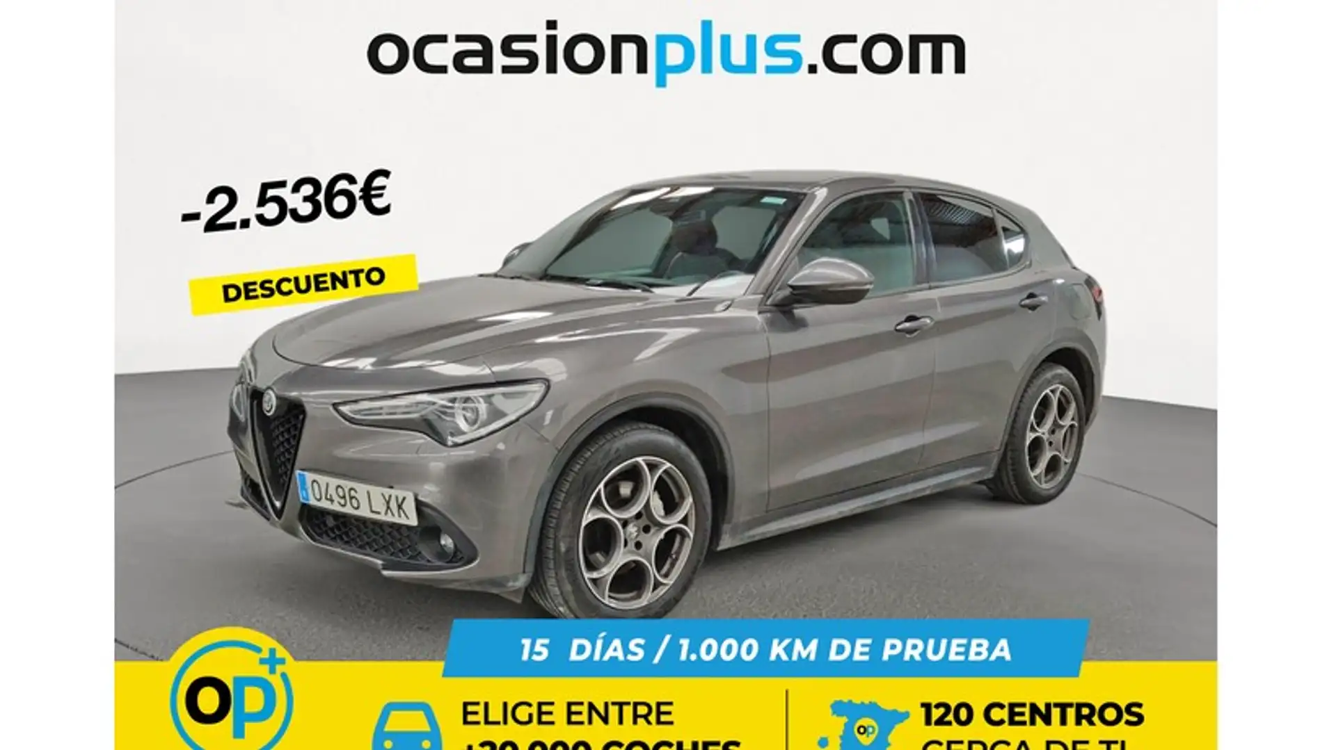 Alfa Romeo Stelvio 2.2 Sprint AWD 190 Aut. Gris - 1