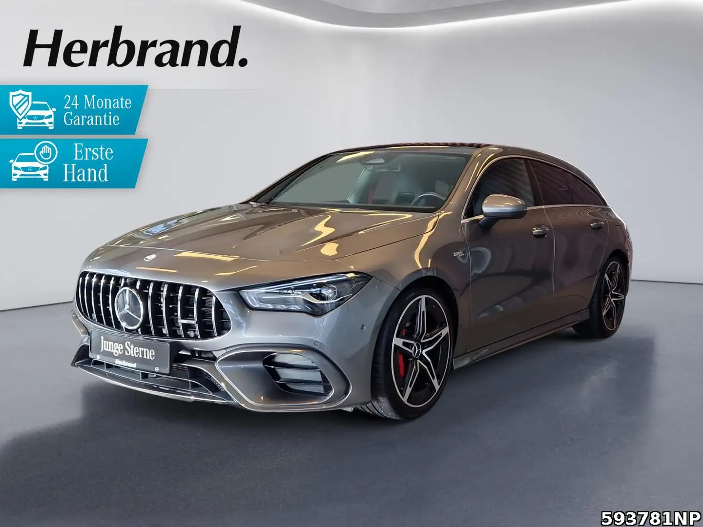 Mercedes-Benz CLA 45 AMG S 4matic PANO Burmester EASYPACK Gris - 1