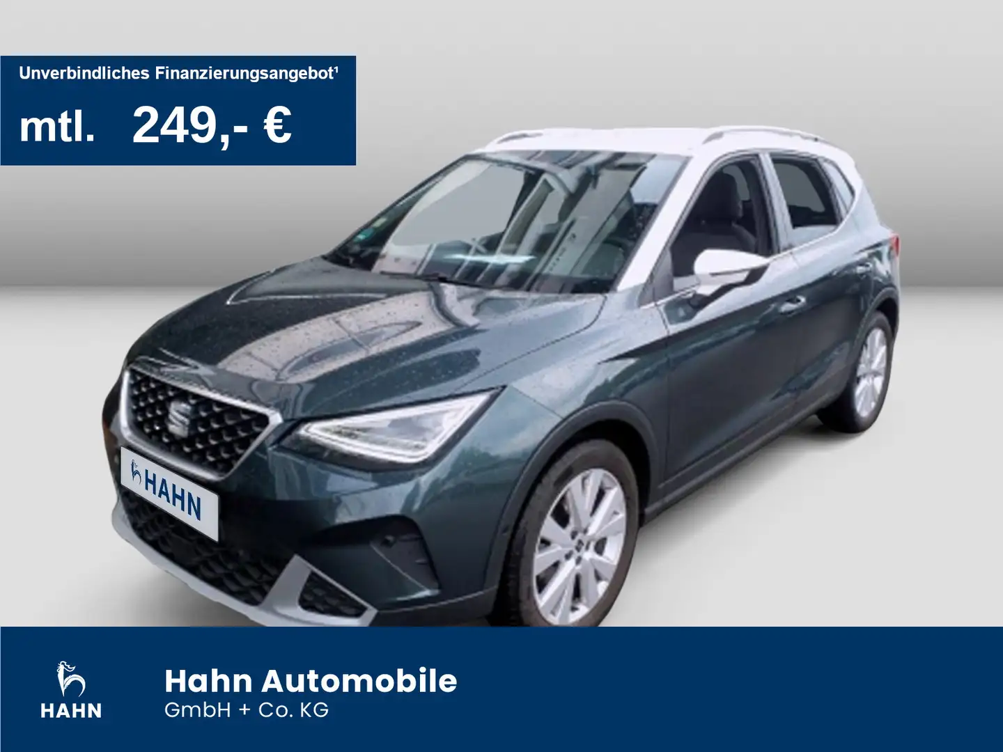 SEAT Arona 1.0TSI DSG Xperience AHK Cam LED Sitzh Nav Grün - 1