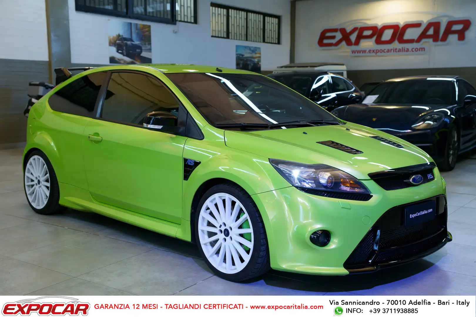 Ford Focus 3p 2.5t RS (rs) 305cv Grün - 1