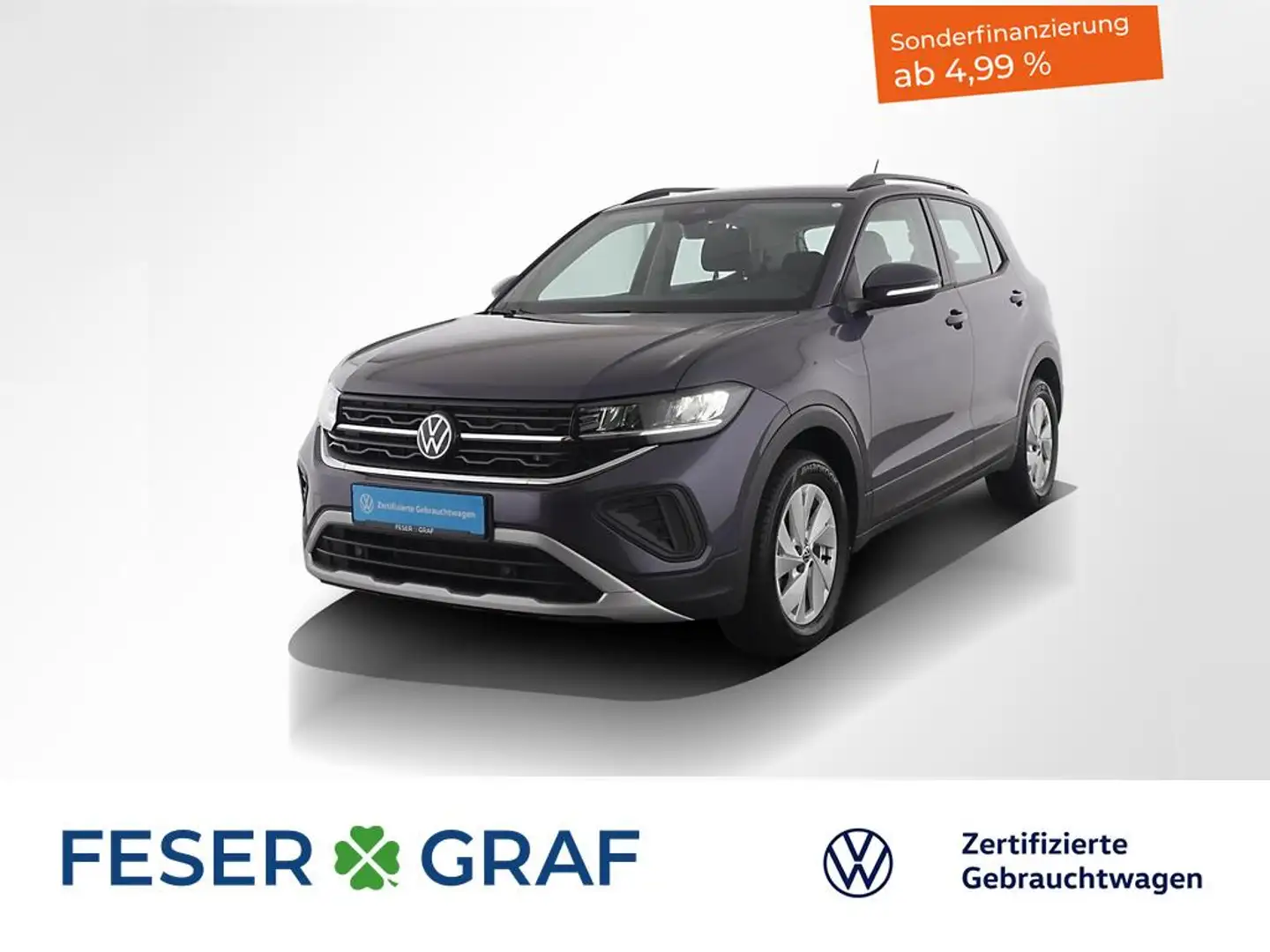 Volkswagen T-Cross 1.0 TSI Life DSG LED / ACC / Rückfahrkamera Grau - 1