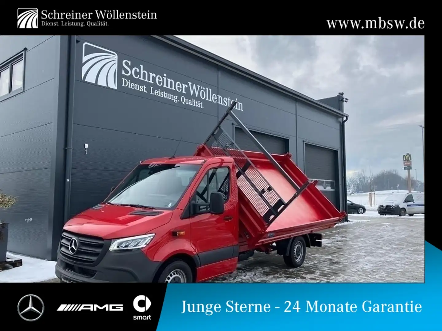 Mercedes-Benz Sprinter 319 Dreiseitenkipper L2 *Automatik* LED Rot - 1