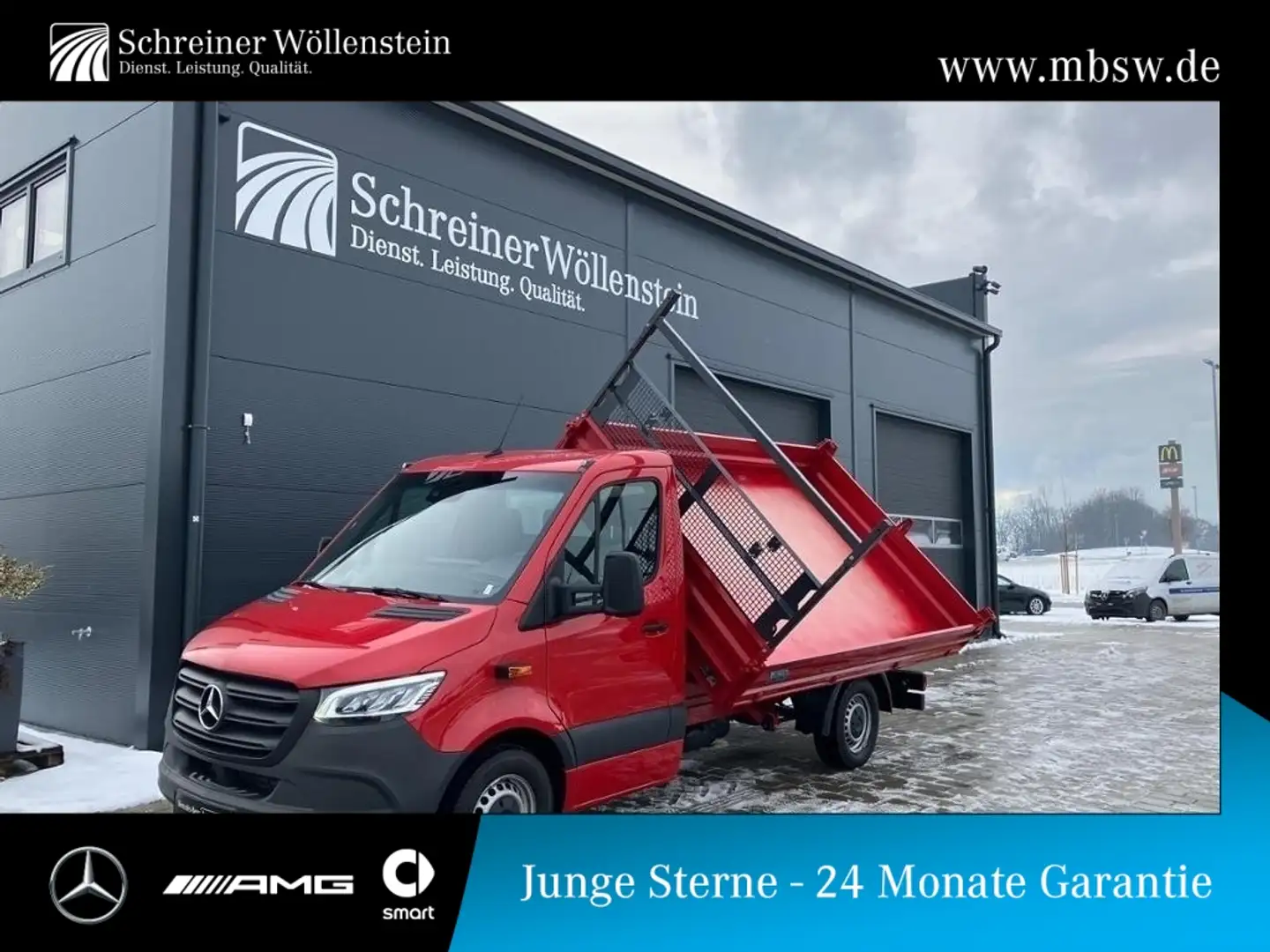 Mercedes-Benz Sprinter 319 Dreiseitenkipper L2 *Automatik* LED Rot - 1