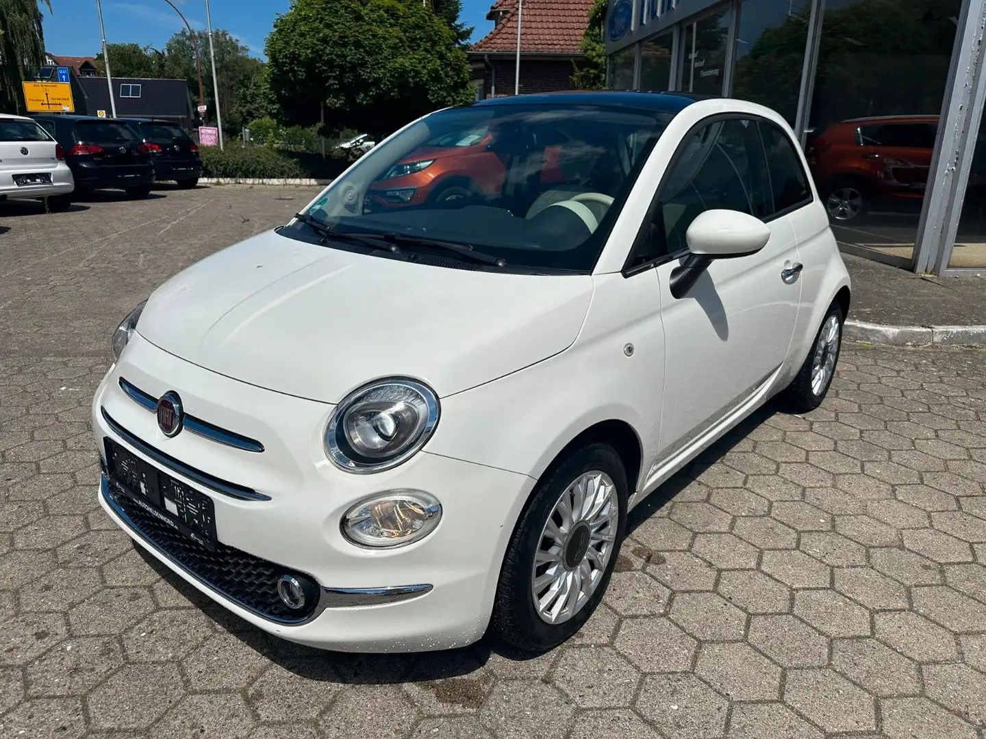 Fiat 500 UConnect PDC Klimaaut. Blanco - 1