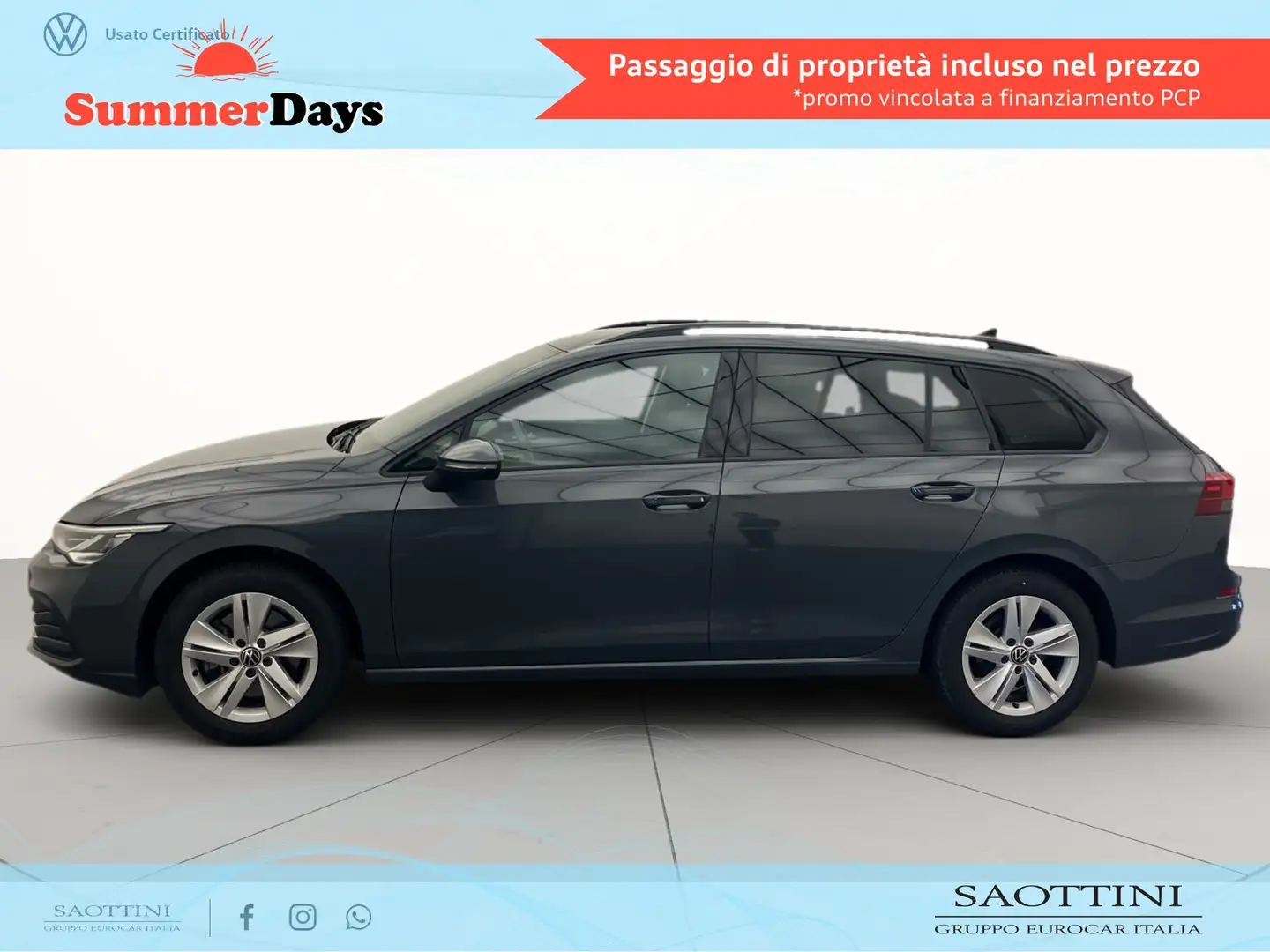 Volkswagen Golf Variant Variant 2.0 TDI Life 115 CV Grau - 2