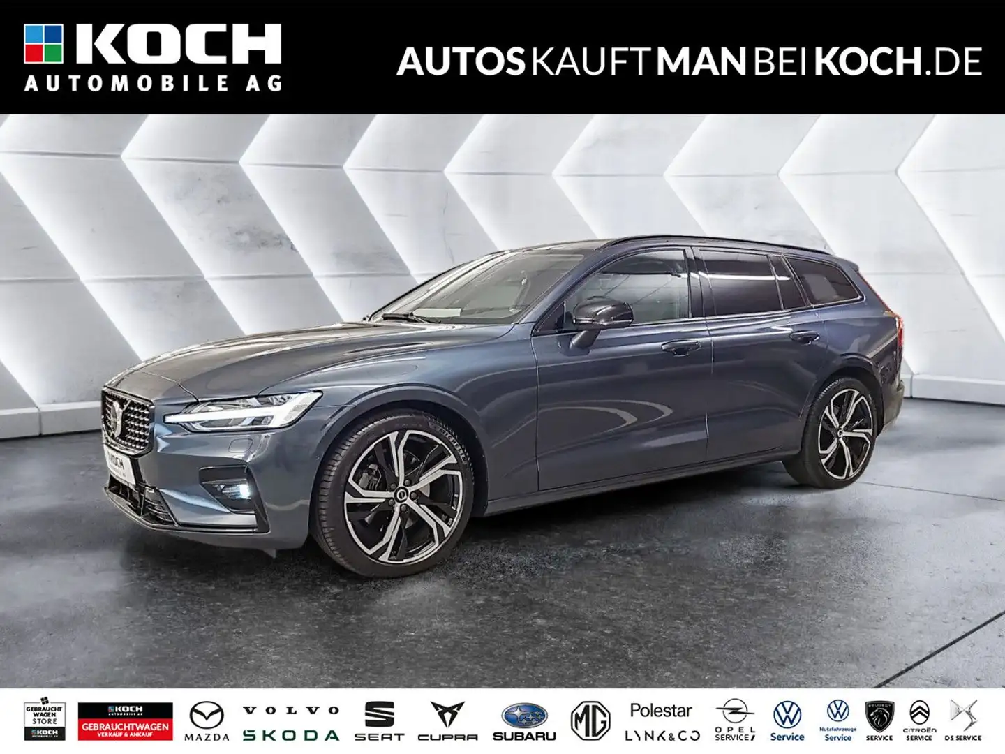 Volvo V60 B4 B DK Plus Dark ACC BLIS 360 VLED 4xSHz HK Bleu - 1