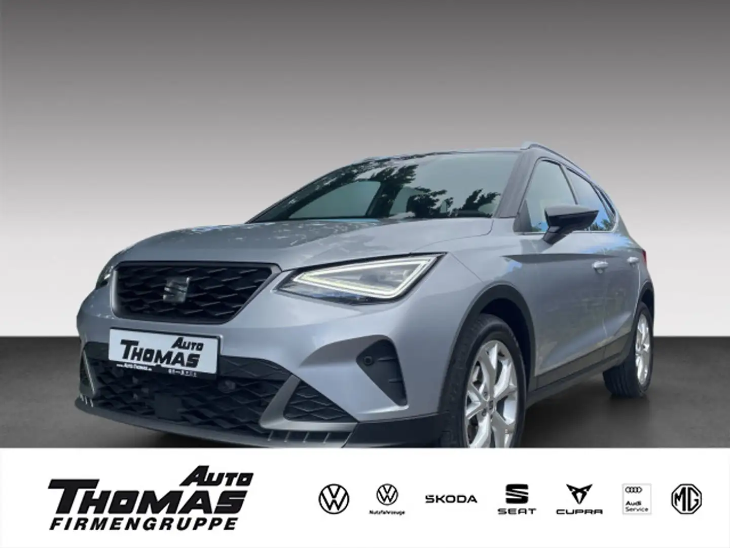 SEAT Arona FR 1.0 TSI DSG AHK+LED+NAVI Silber - 1