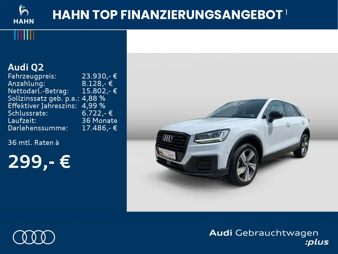 Audi Q2 design 35 TFSI S tronic LED NAVI SPORTSITZE Weiß - 2