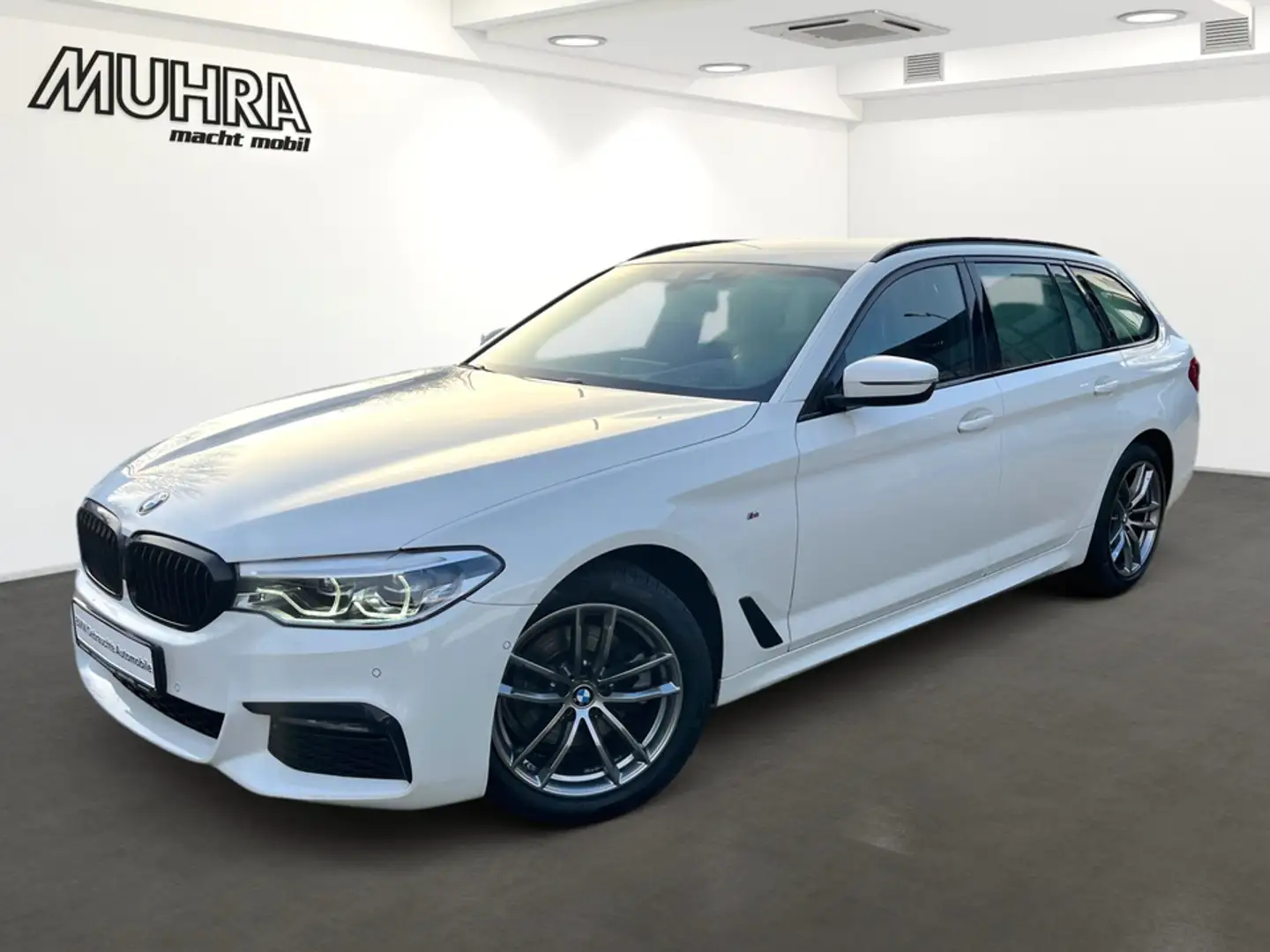 BMW 520 d xDrive Touring M Sport AHK HUD LED SHZ Blanc - 2
