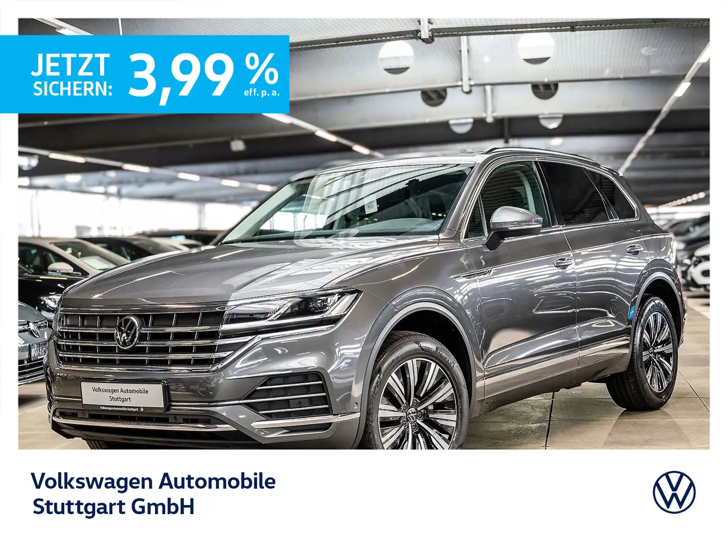 Volkswagen Touareg Elegance 3.0 TDI V6  Navi AHK P-Dach Grau - 1