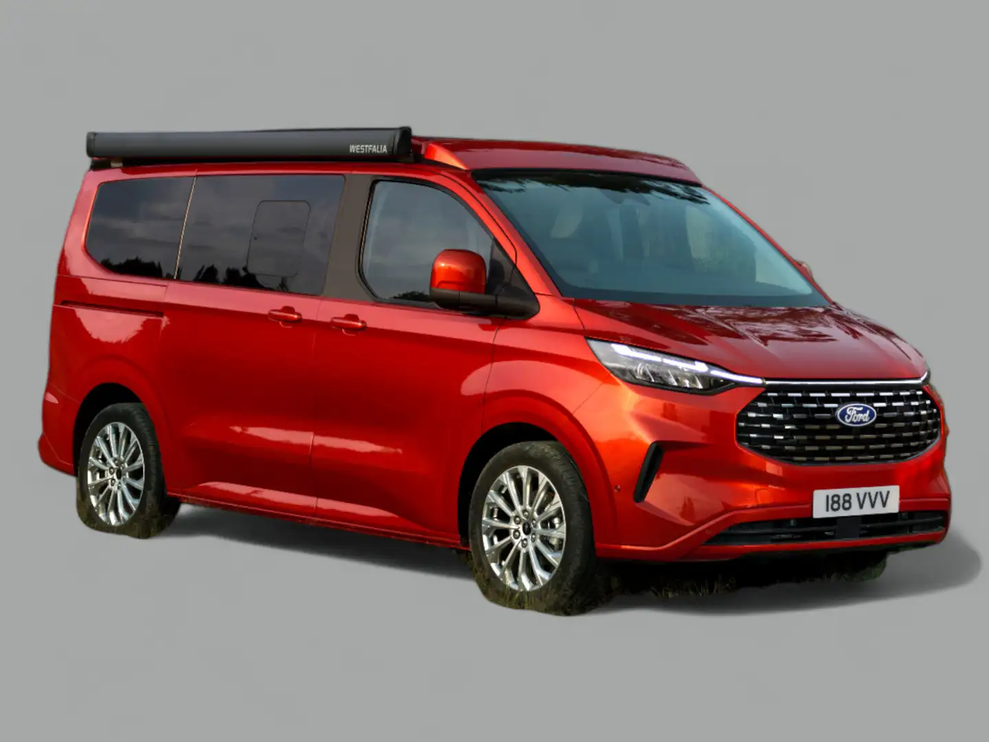 Ford Transit Custom NUGGET TITANIUM | NEUES MODELL | AUFSTELLDACH Rot - 2