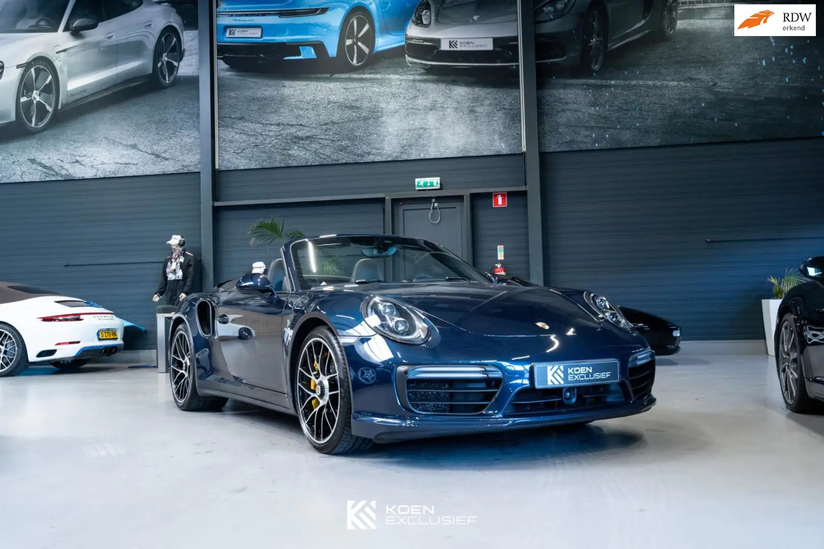 Porsche 991 Cabrio 991 3.8 Turbo S (2016) Burmester, Lift, 18w Blauw - 1
