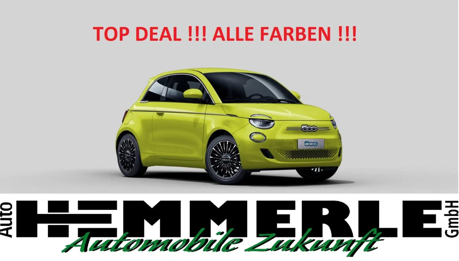 Fiat 500e La Prima 42Kwh ****TOP-DEAL**** Gelb - 1