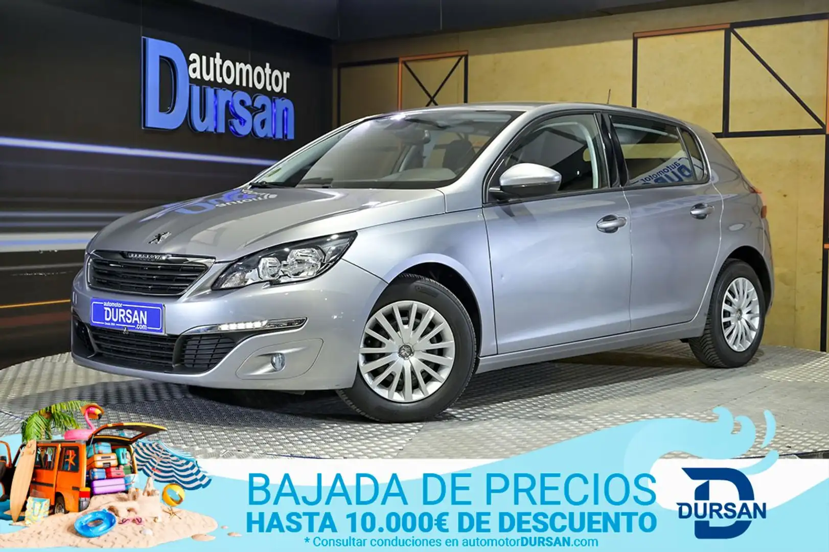 Peugeot 308 1.6 BlueHDi Access 100 Grijs - 1