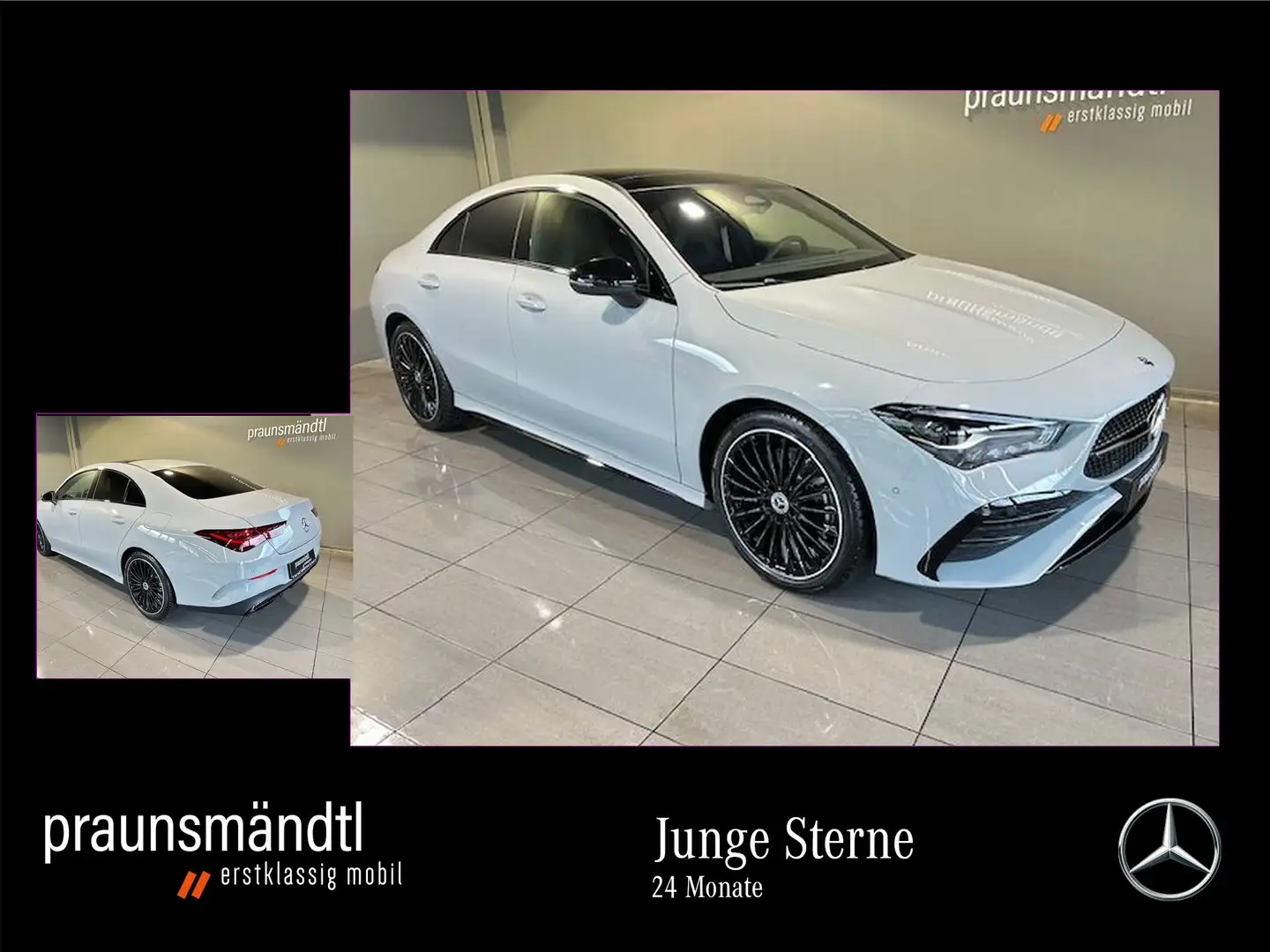 Mercedes-Benz CLA 220 d AMG Night Edition Pano/Distr/19"/Sound Gris - 1