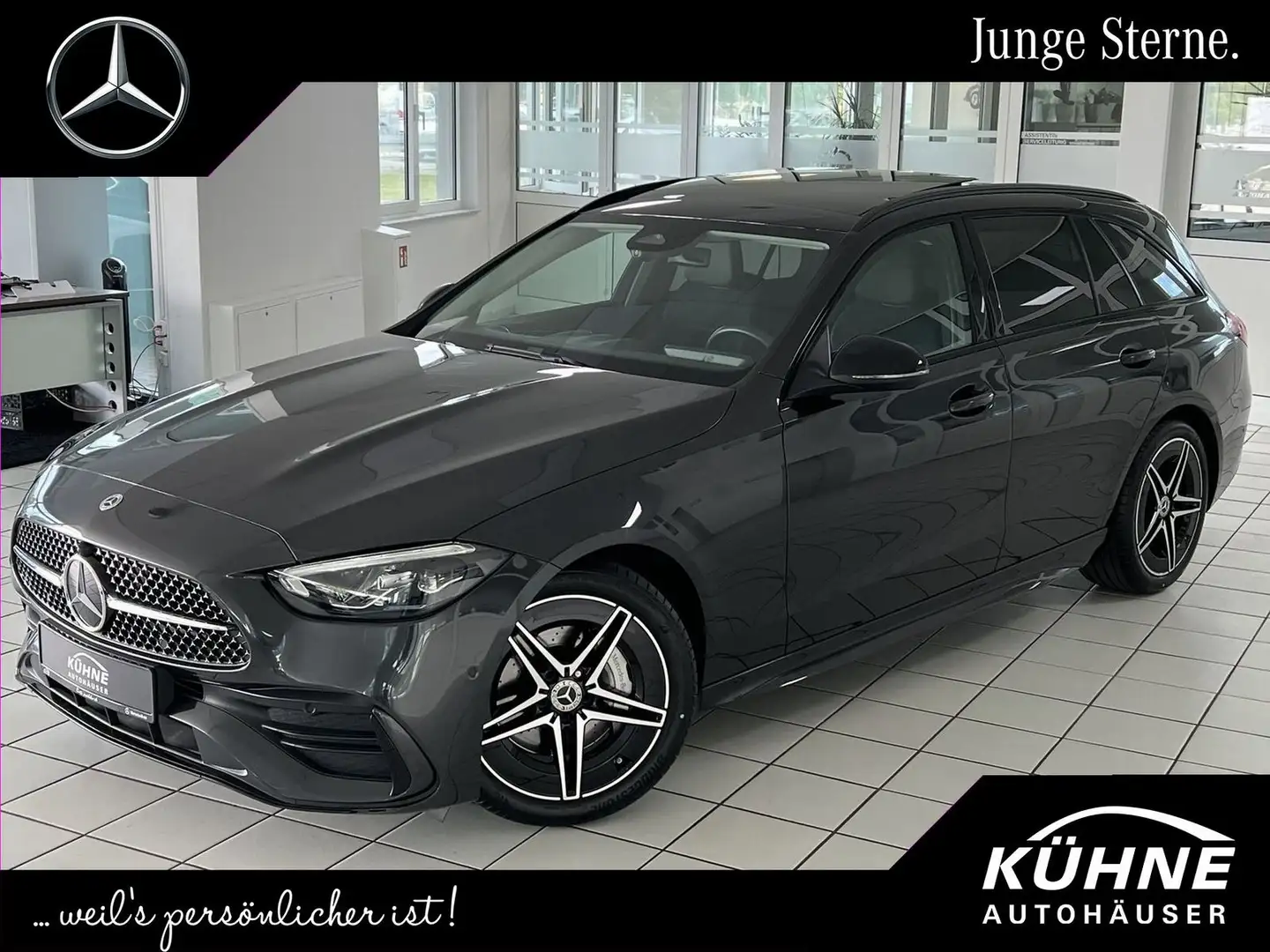 Mercedes-Benz C 220 T d AMG Night+Panorama+AHK+AssistenzPaket Grau - 1