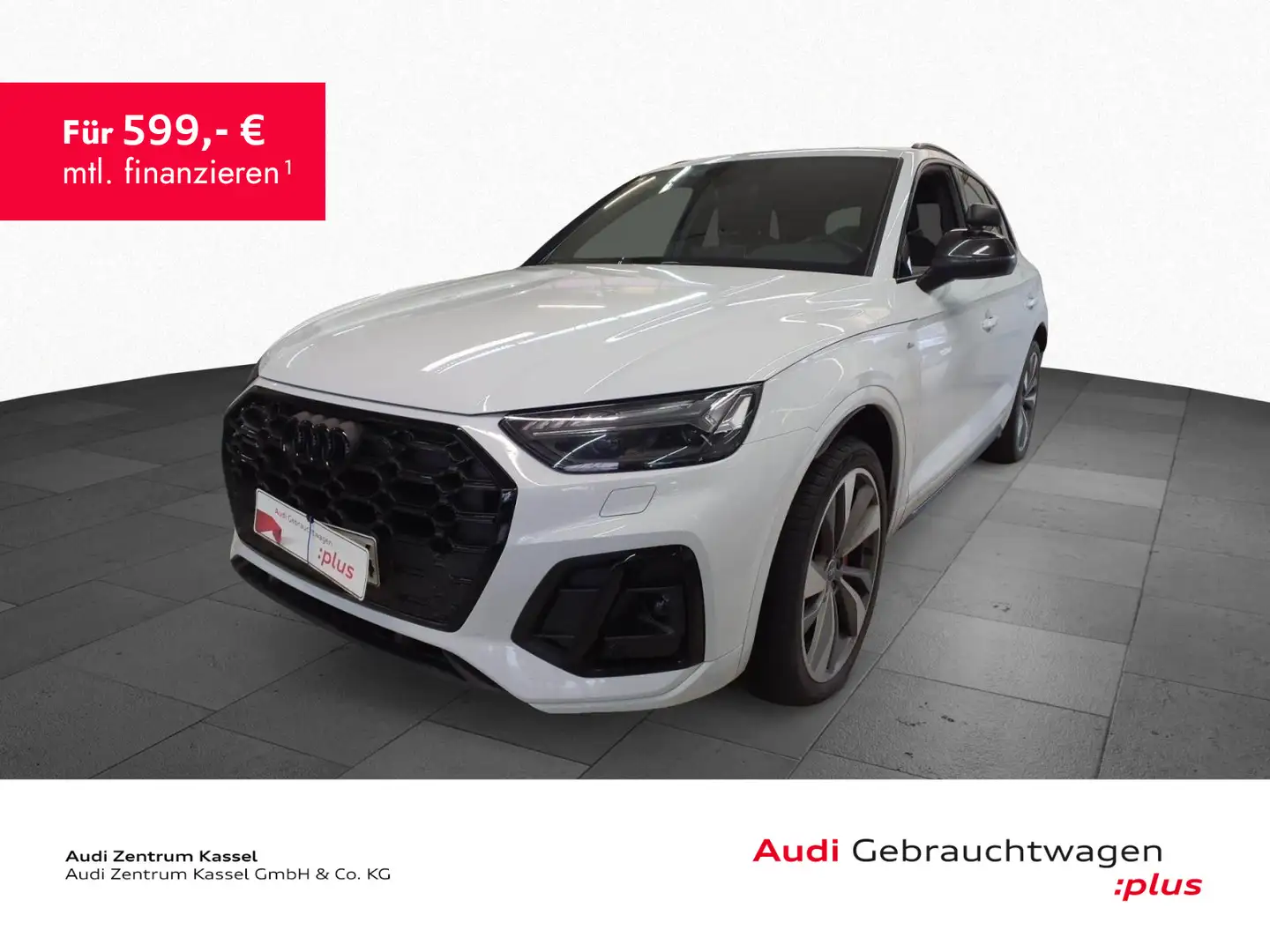 Audi Q5 40 TDI quattro S line Matrix Pano Kamera PDC+ Weiß - 1