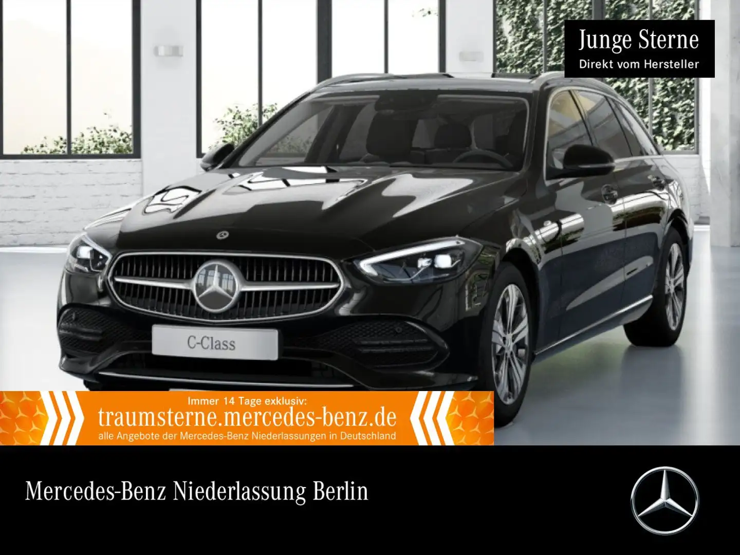 Mercedes-Benz C 300 de T AVANTG+PANO+AHK+LED+KAMERA+KEYLESS+9G Schwarz - 1