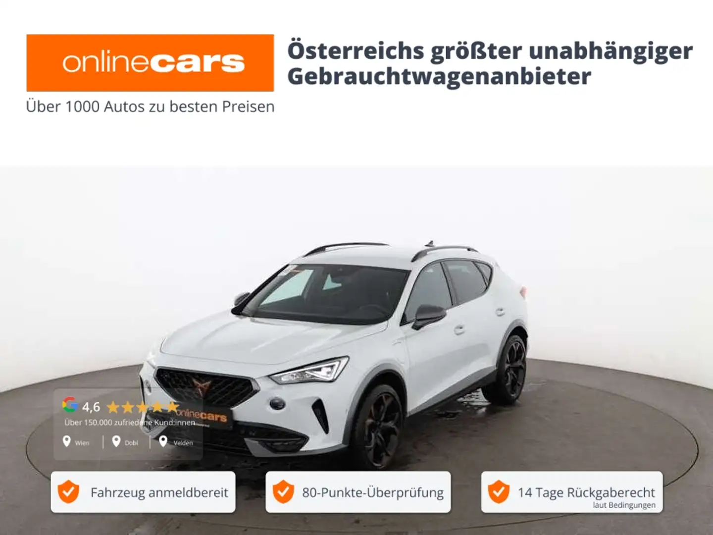 CUPRA Formentor 1.4 eHybrid 150/204 Aut LED NAVI RADAR Weiß - 1