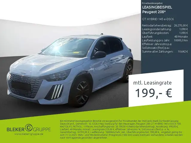 2026 Peugeot 208 in White for sale