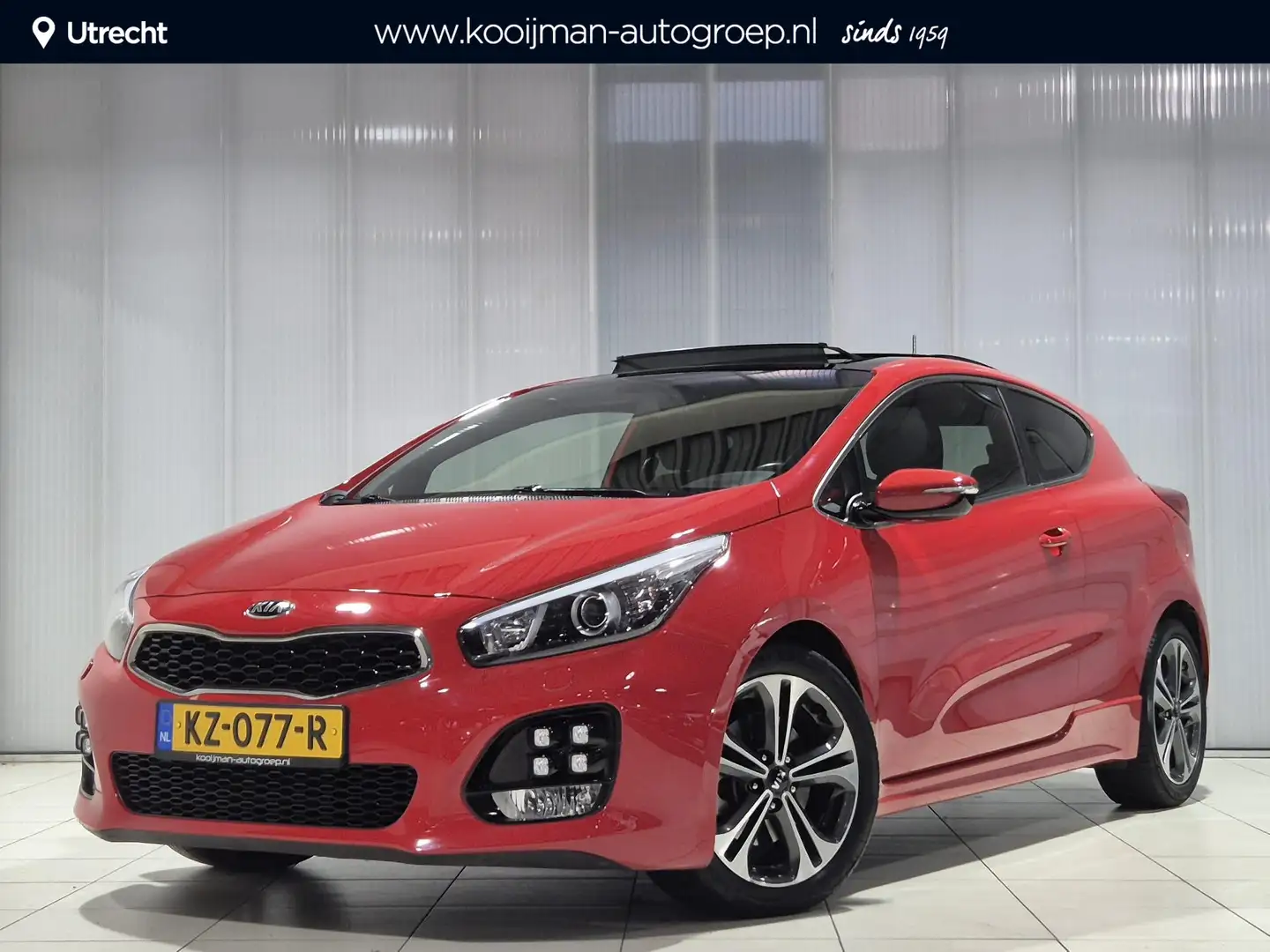 Kia ProCeed / pro_cee'd 1.0 T-GDi GT-Line , Panoramadak, Dealer onderhoude Rood - 1