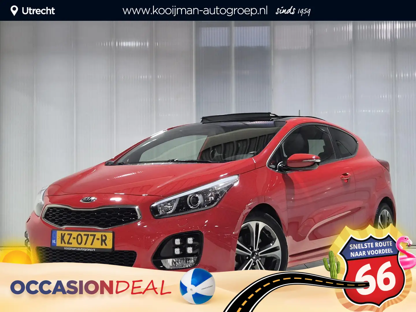 Kia ProCeed / pro_cee'd 1.0 T-GDi GT-Line , Panoramadak, Dealer onderhoude Rouge - 1