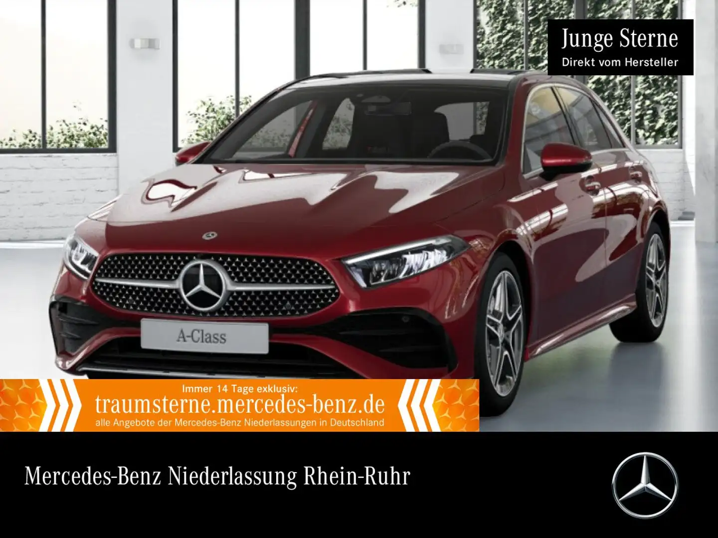 Mercedes-Benz A 250 e AMG+PANO+LED+KAMERA+KEYLESS+8G Rot - 1