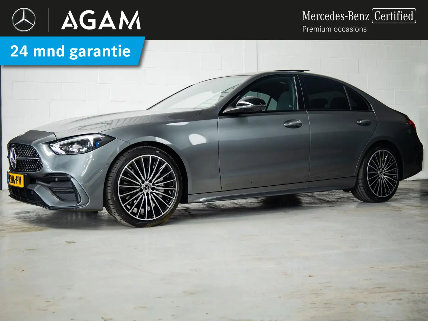 Mercedes-Benz C 180 Limousine AMG Line Premium | Panorama dak Gris - 1