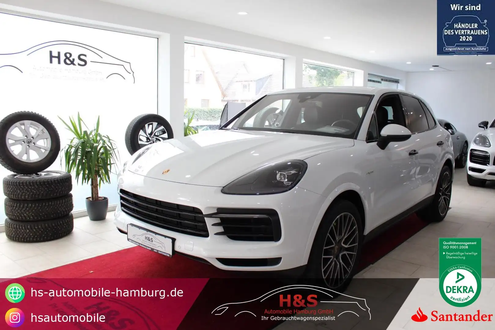 Porsche Cayenne E-Hybrid Panoramadach Blanc - 1