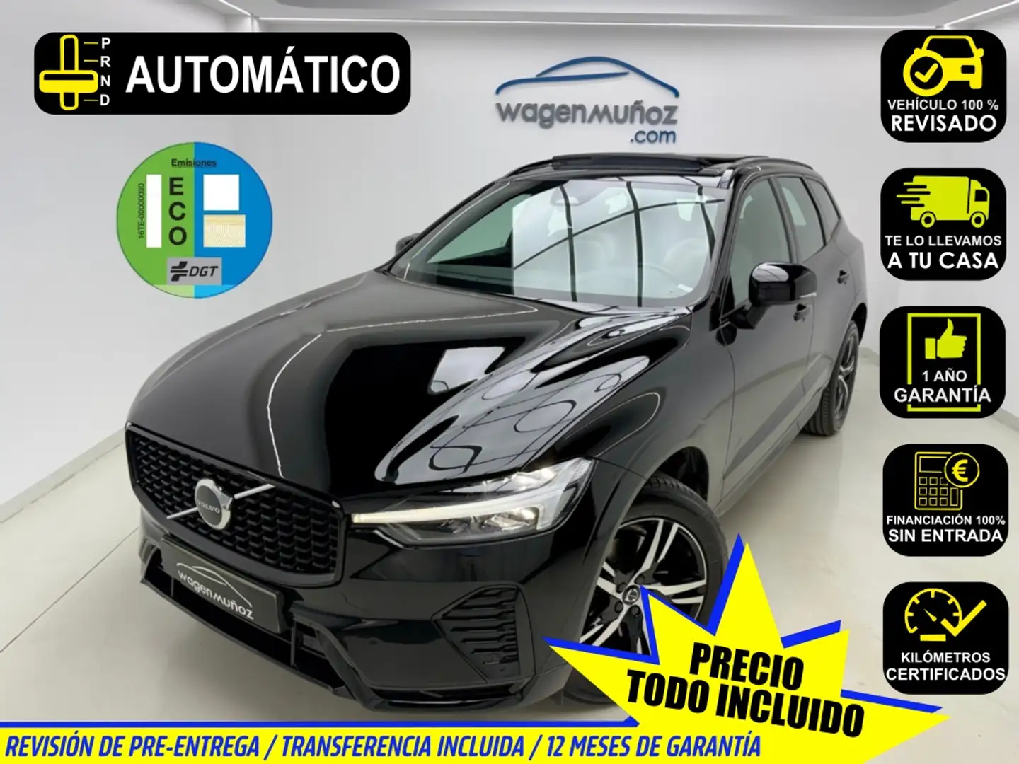 Volvo XC60 B4 R-Design FWD Aut. Negro - 1