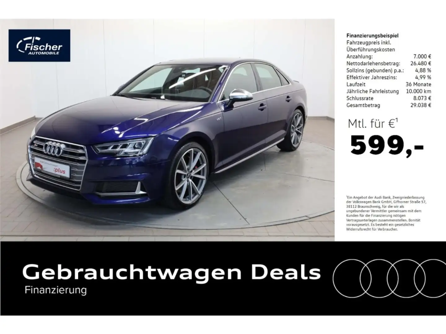 Audi S4 3.0 TFSI quattro Blue - 1