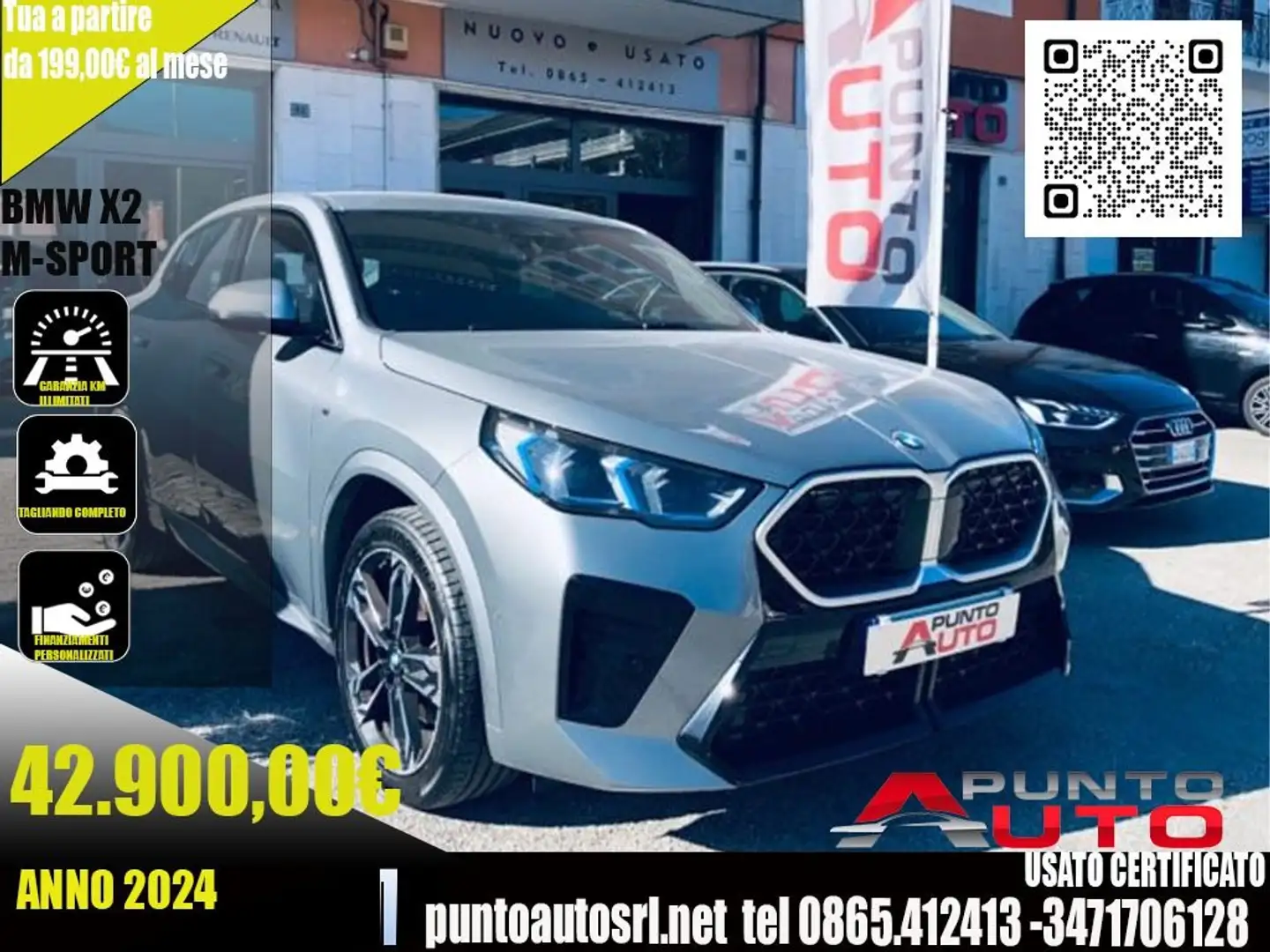 BMW X2 sDrive 20i Msport PREMIUM Grigio - 1