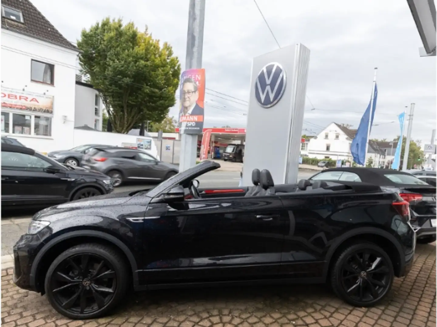 Volkswagen T-Roc Cabriolet R-Line TSI +AUT+NAVI+RFK+MATRIX+ Noir - 2