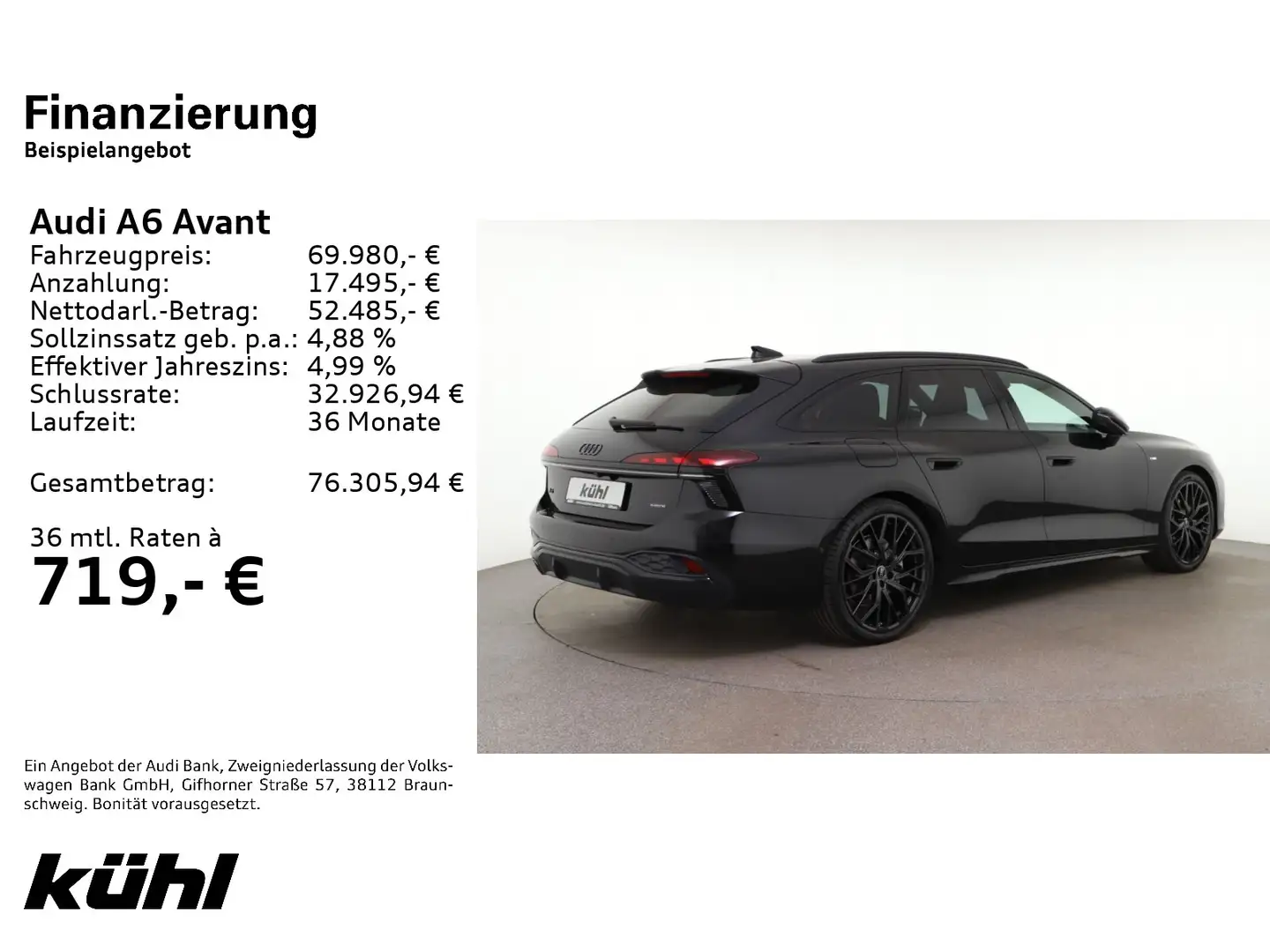 Audi A6 2.0 TDI Q S tronic edition one LED+/Luf Schwarz - 2