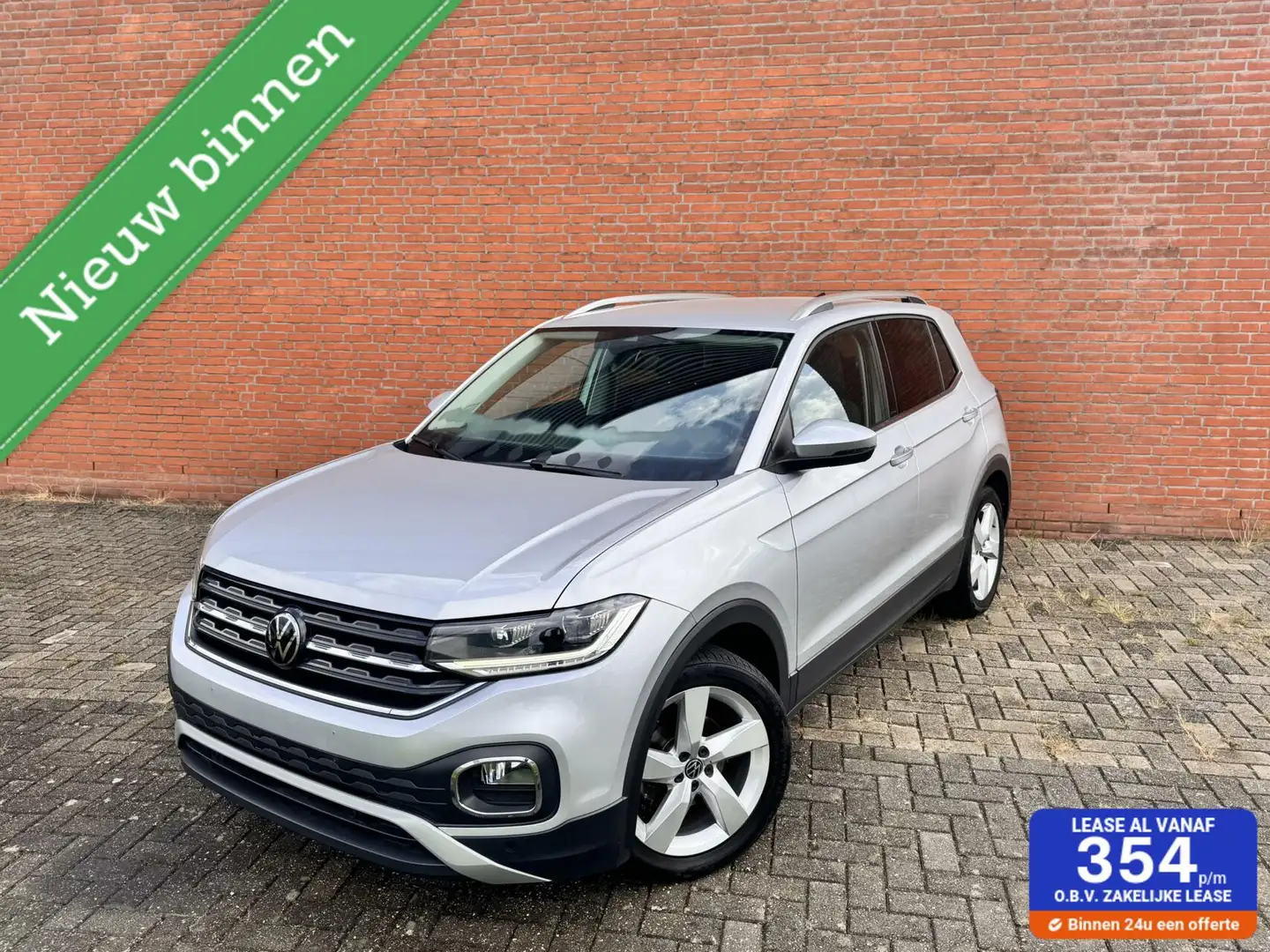 Volkswagen T-Cross 1.0 TSi Style CARPLAY|PDC|ACC|LANE ASSIST Zilver - 1