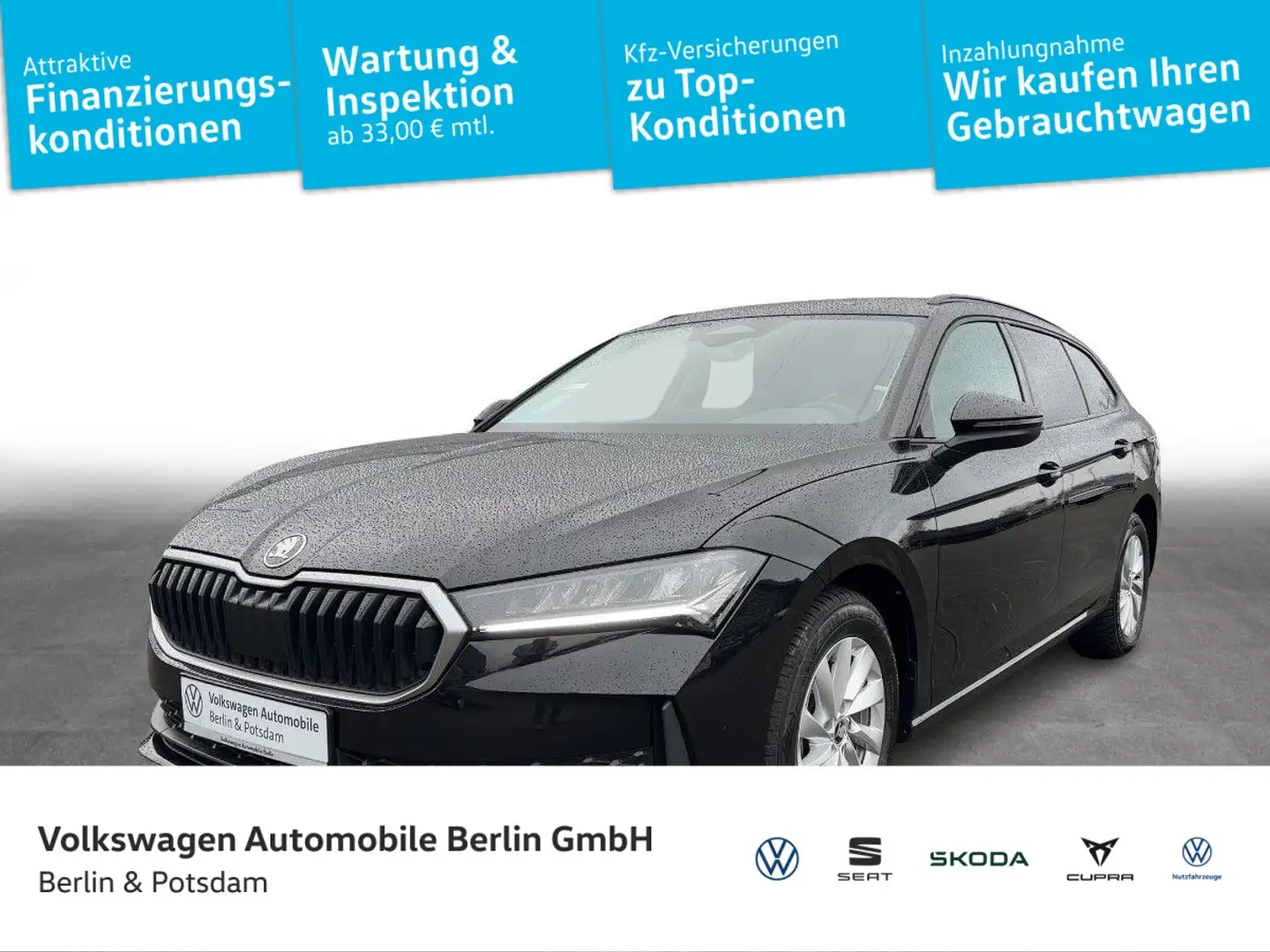 Skoda Superb Combi 1.5TSI DSG NAVI PDC LED Vorb.AHK Schwarz - 1