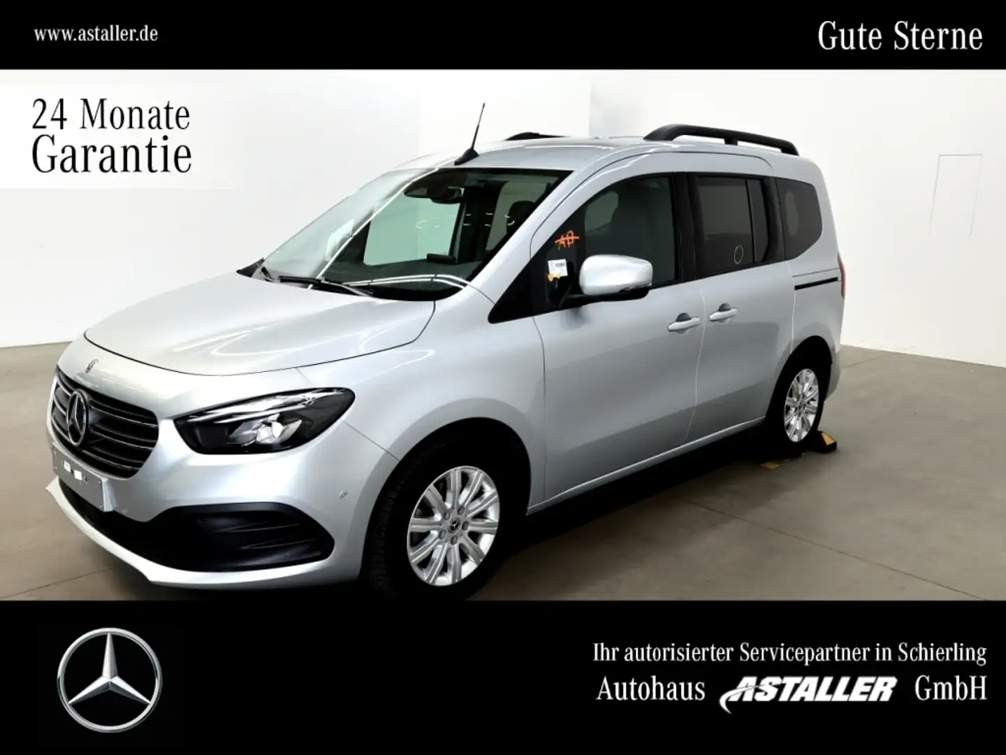 Mercedes-Benz T-Class T 180 d Progressive LED+Navi+DAB+AHK+MBUX+Parkp. Argent - 1
