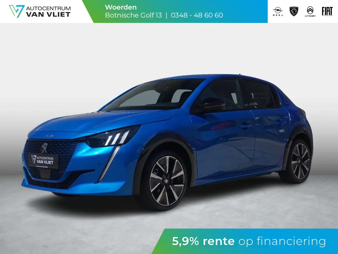 Peugeot e-208 EV GT 350 50 kWh Blauw - 1
