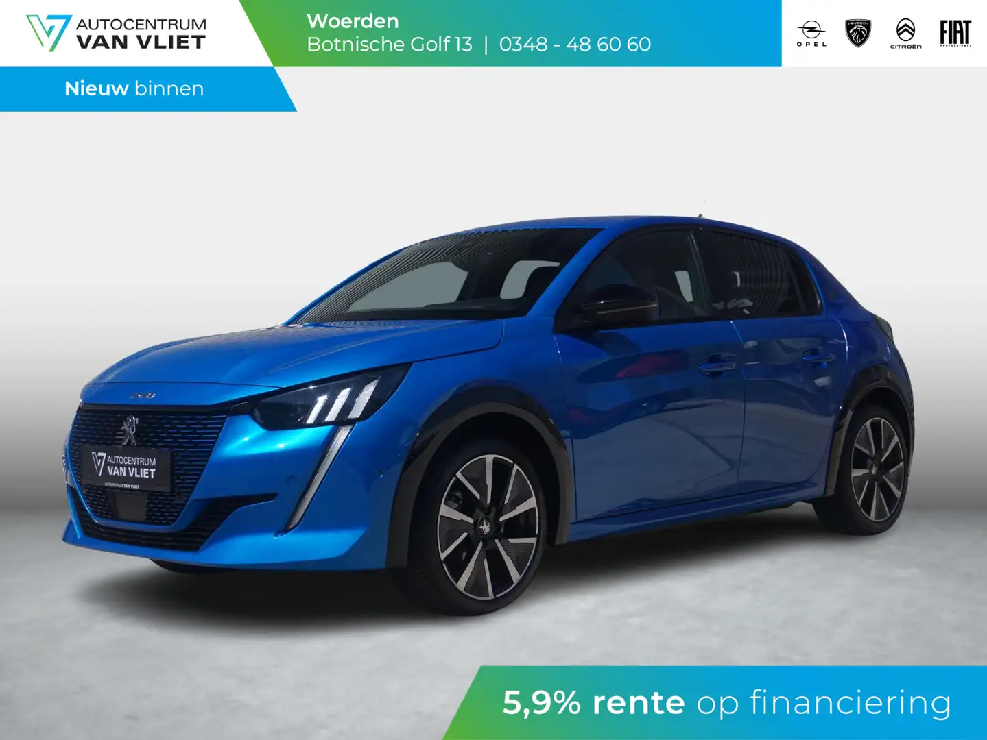 Peugeot e-208 EV GT 350 50 kWh Bleu - 1