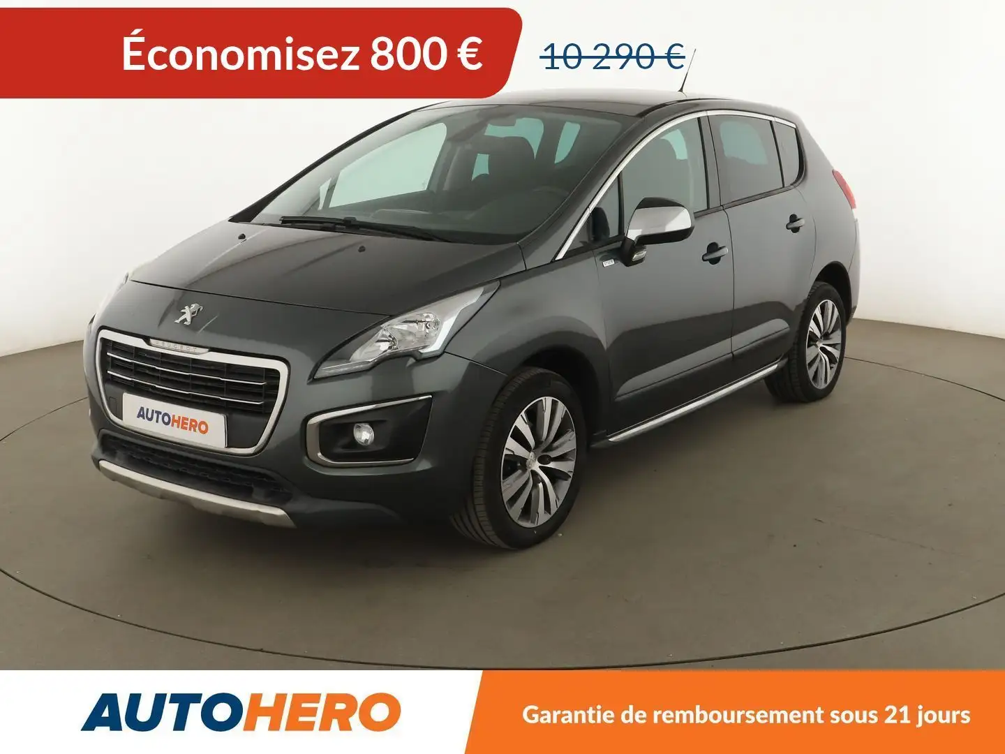 Peugeot 3008 1.6 Blue-HDi Style Gris - 1