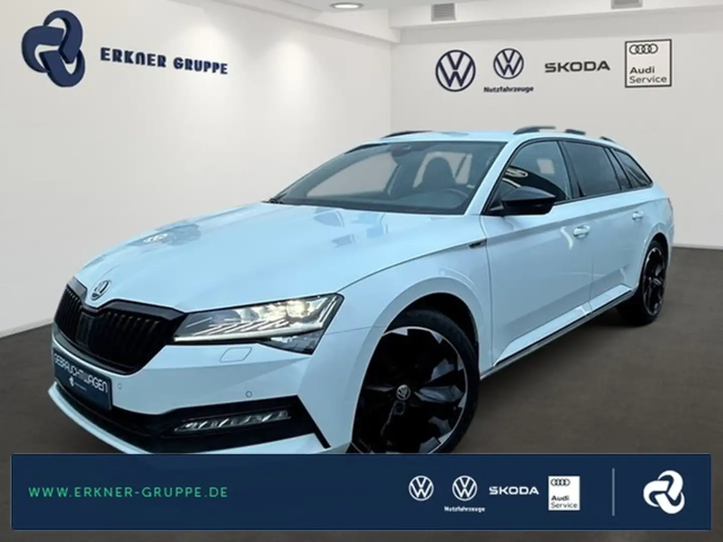 Skoda Superb Combi 2.0TDI DSG Sportline ACC+VIRT+NAVI+MEMORY+++ Weiß - 1