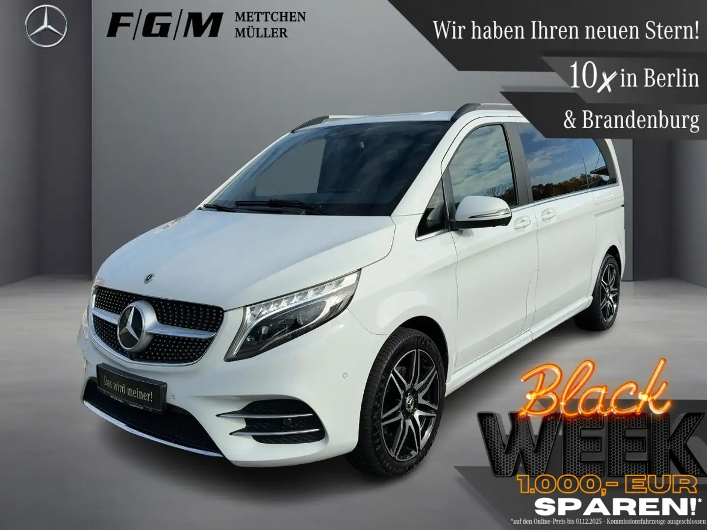 Mercedes-Benz V 300 d 4MATIC Avantgarde Edition Burm|TWA|360 Weiß - 1