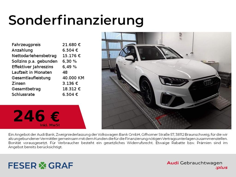 Audi A4 Avant 30 TDI S Line LED,PDC+,Navi+,Kamera,Sportsit