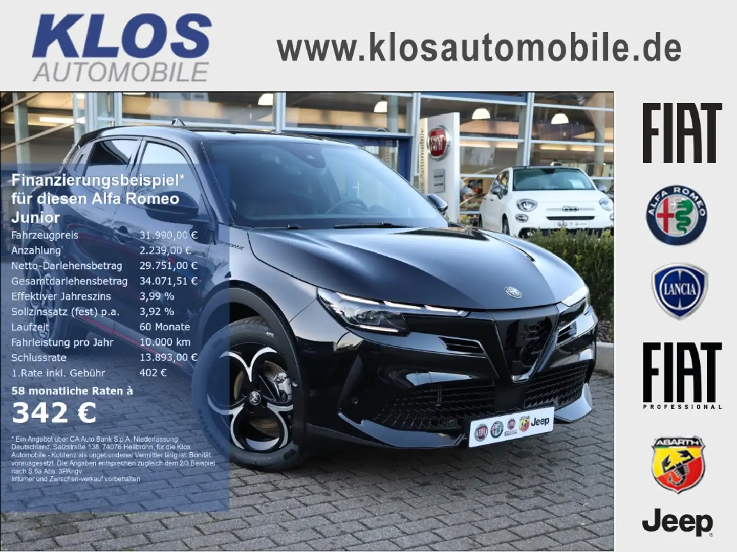 Alfa Romeo Junior IBRIDA SPECIALE 1.2 VGT 136PS DCT6 TECHNOLOGIE Noir - 1