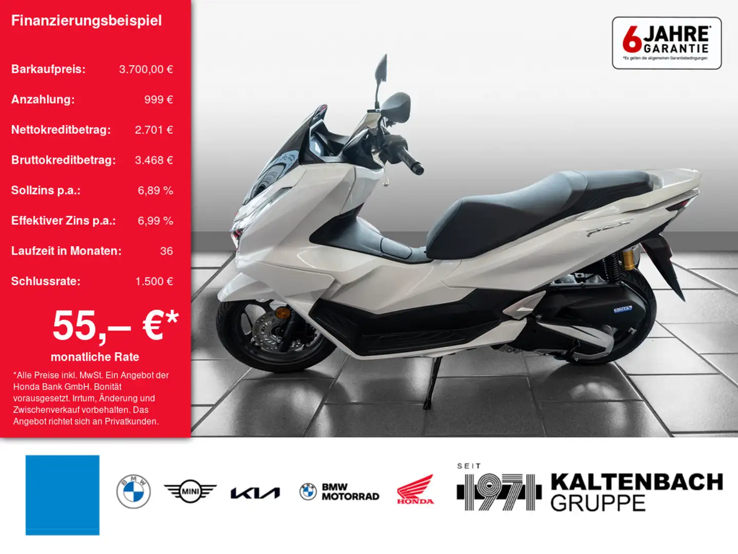 Honda PCX 125 LED SCHEINWERFER Blanc - 1