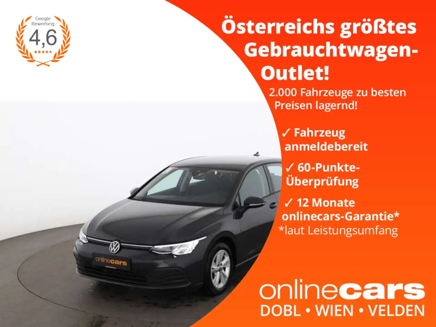 Volkswagen Golf VIII 2.0 TDI Life Aut LED RADAR NAVI SITZHZG Grau - 1